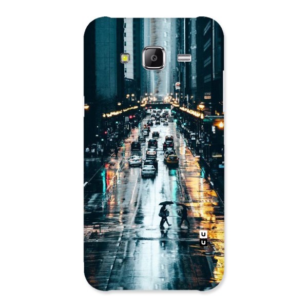 NY Streets Rainy Back Case for Samsung Galaxy J5