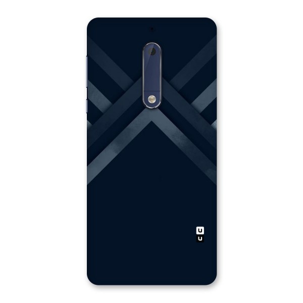 Navy Blue Arrow Back Case for Nokia 5