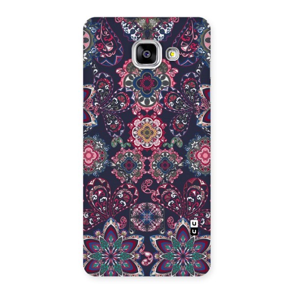 Navy Blue Bloom Pattern Back Case for Galaxy A5 2016