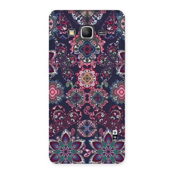 Navy Blue Bloom Pattern Back Case for Galaxy Grand Prime