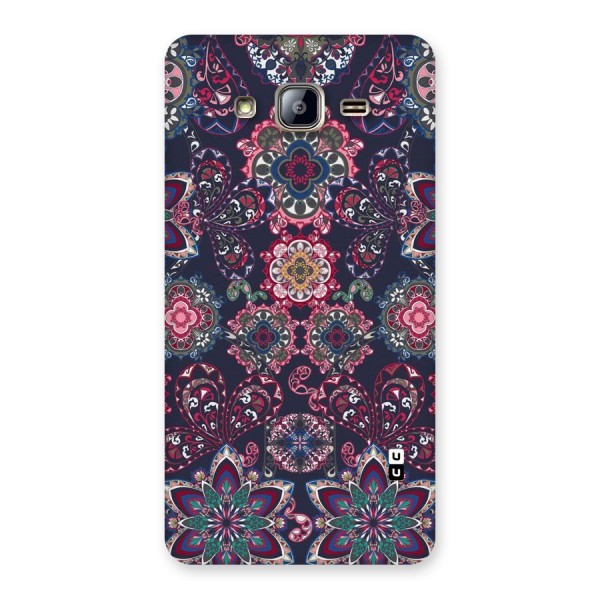 Navy Blue Bloom Pattern Back Case for Galaxy On5