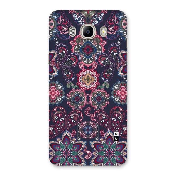 Navy Blue Bloom Pattern Back Case for Galaxy On8