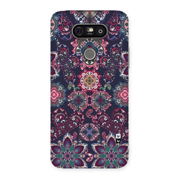 Navy Blue Bloom Pattern Back Case for LG G5