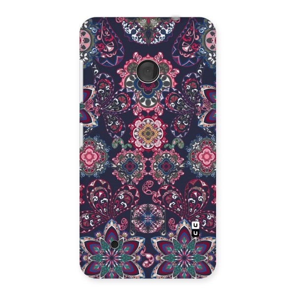 Navy Blue Bloom Pattern Back Case for Lumia 530