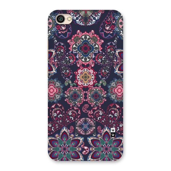 Navy Blue Bloom Pattern Back Case for Redmi Y1 Lite