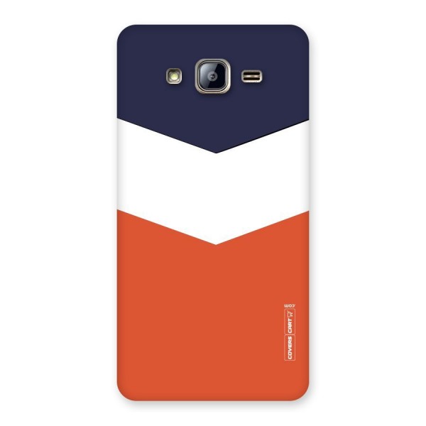 Navy Blue White Orange Arrow Back Case for Galaxy On5