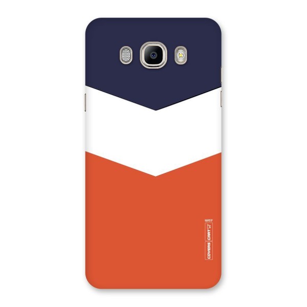 Navy Blue White Orange Arrow Back Case for Galaxy On8