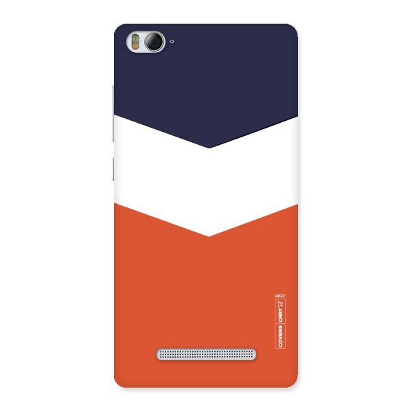 Navy Blue White Orange Arrow Back Case for Xiaomi Mi4i