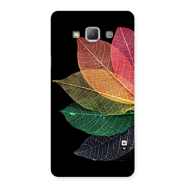 Net Leaf Color Design Back Case for Galaxy A7