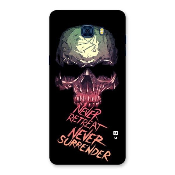 Never Retreat Back Case for Galaxy C7 Pro