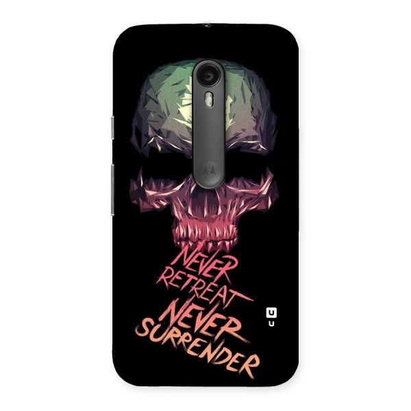 Never Retreat Back Case for Moto G3