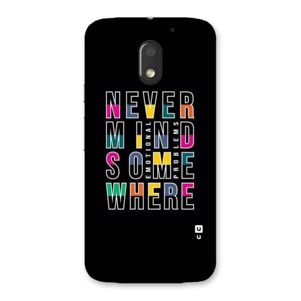 Nevermind Somewhere Back Case for Moto E3 Power