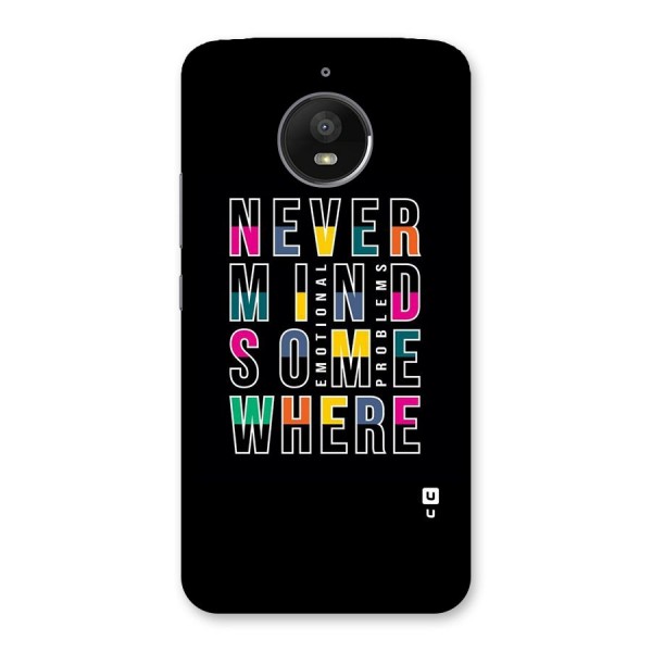 Nevermind Somewhere Back Case for Moto E4 Plus