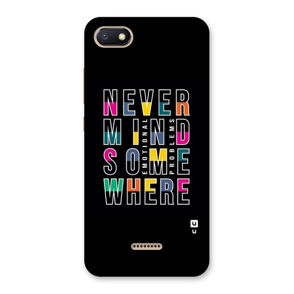 Nevermind Somewhere Back Case for Redmi 6A