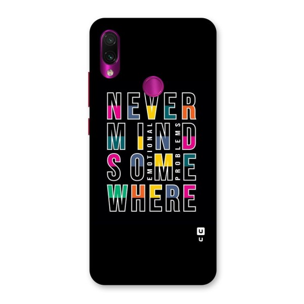 Nevermind Somewhere Back Case for Redmi Note 7 Pro