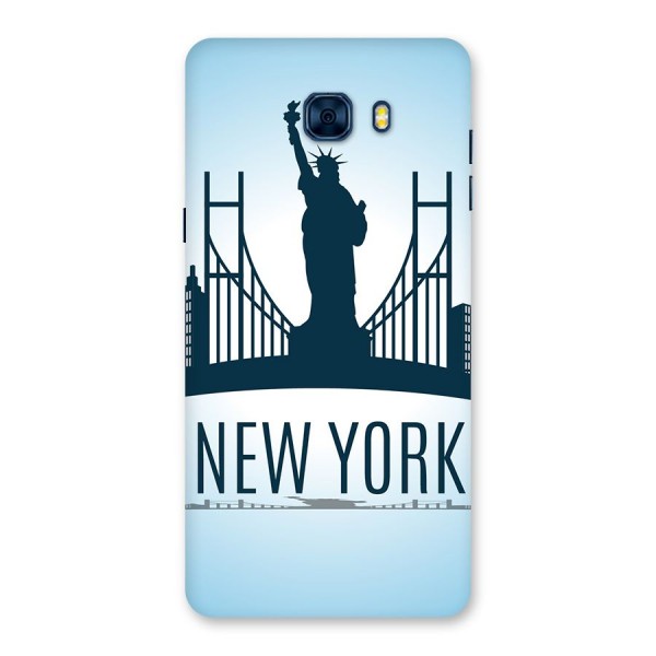 New York Skyline Back Case for Galaxy C7 Pro