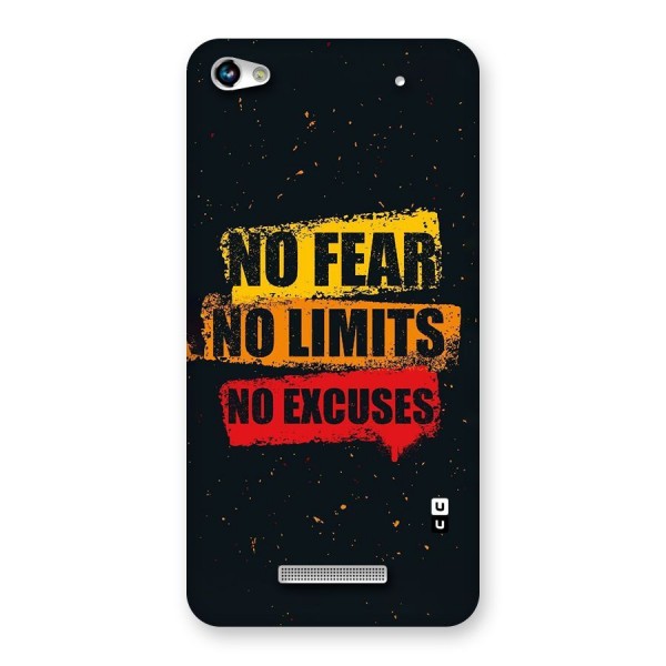 No Fear No Limits Back Case for Micromax Hue 2