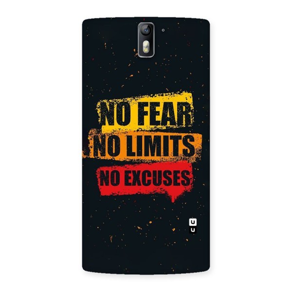 No Fear No Limits Back Case for One Plus One