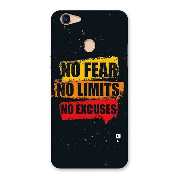 No Fear No Limits Back Case for Oppo F5