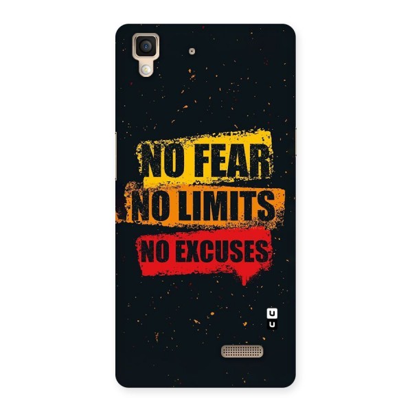 No Fear No Limits Back Case for Oppo R7