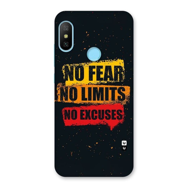 No Fear No Limits Back Case for Redmi 6 Pro