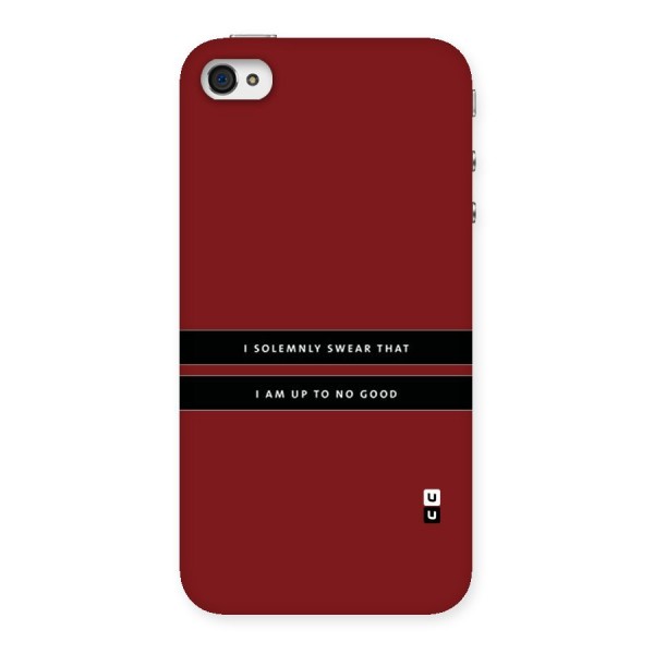 No Good Swear Back Case for iPhone 4 4s