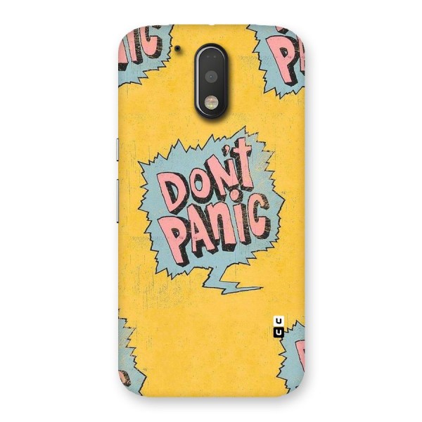 No Panic Back Case for Motorola Moto G4