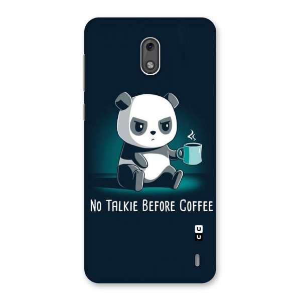 No Talkie Before Coffee Back Case for Nokia 2