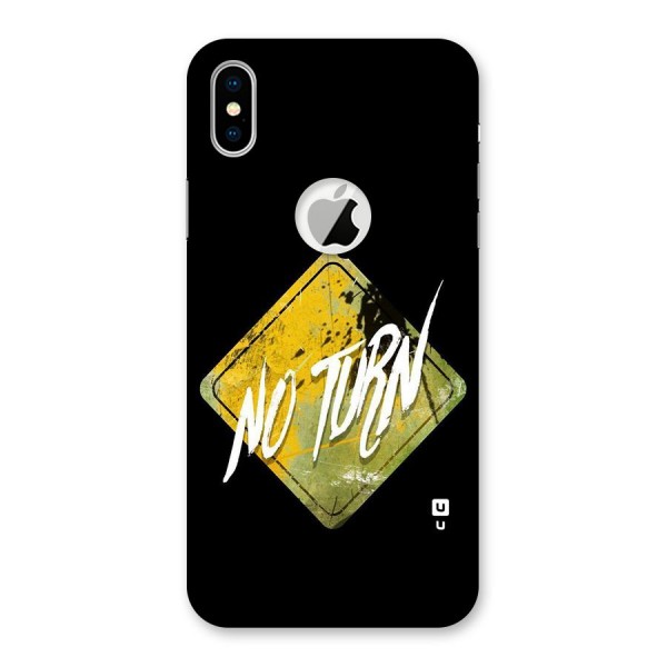 No Turn Back Case for iPhone XS Logo Cut