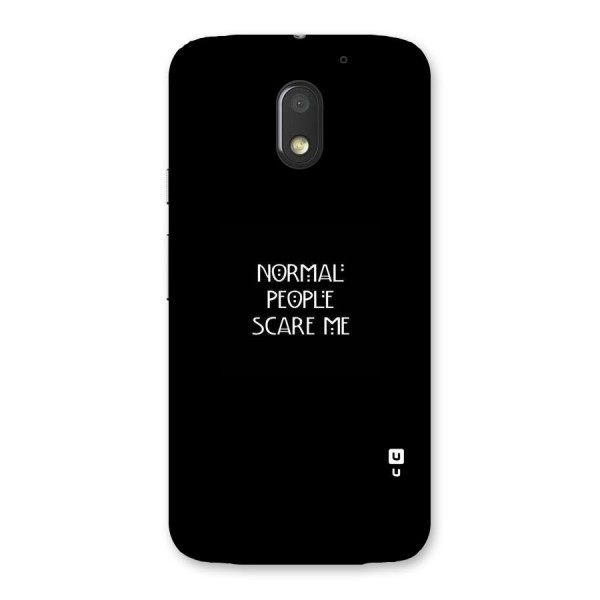 Normal People Back Case for Moto E3 Power