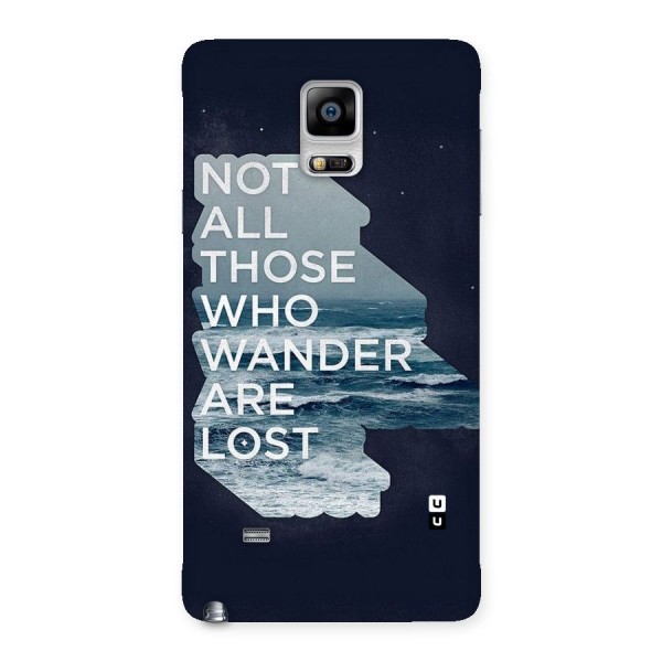 Not Lost Back Case for Galaxy Note 4