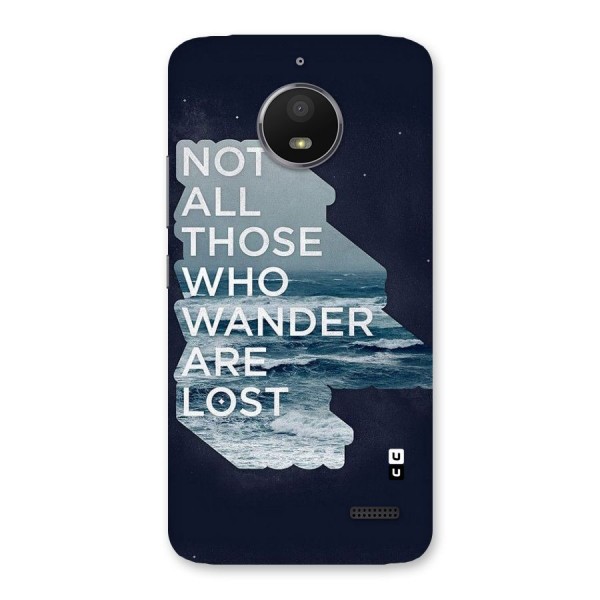 Not Lost Back Case for Moto E4