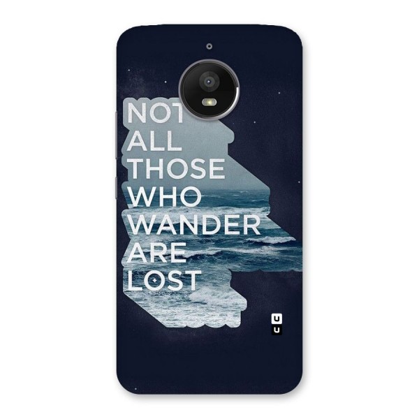 Not Lost Back Case for Moto E4 Plus