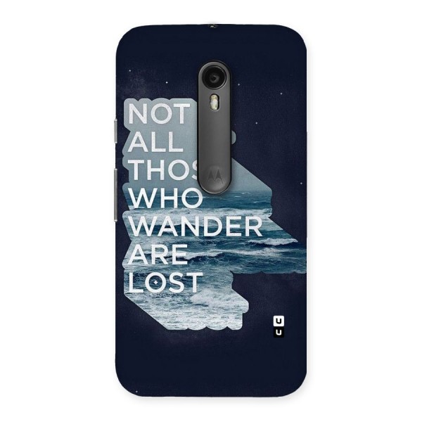 Not Lost Back Case for Moto G3