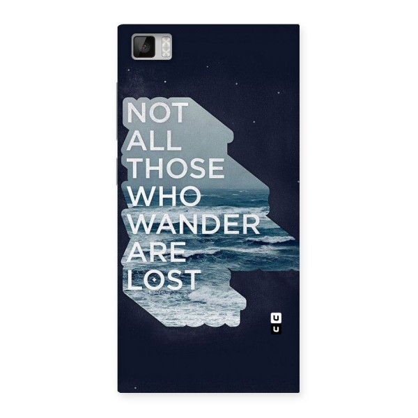 Not Lost Back Case for Xiaomi Mi3