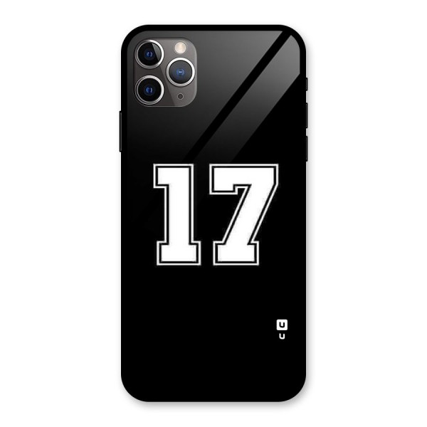 Number 17 Glass Back Case for iPhone 11 Pro Max