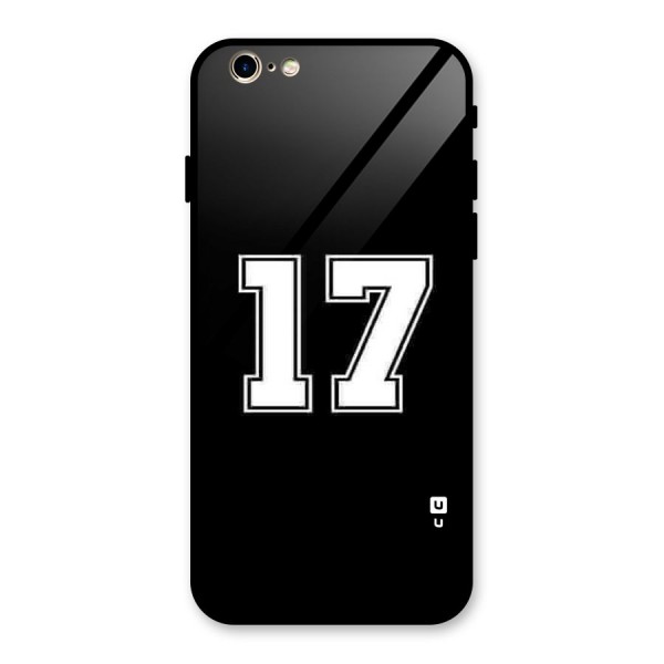 Number 17 Glass Back Case for iPhone 6 6S