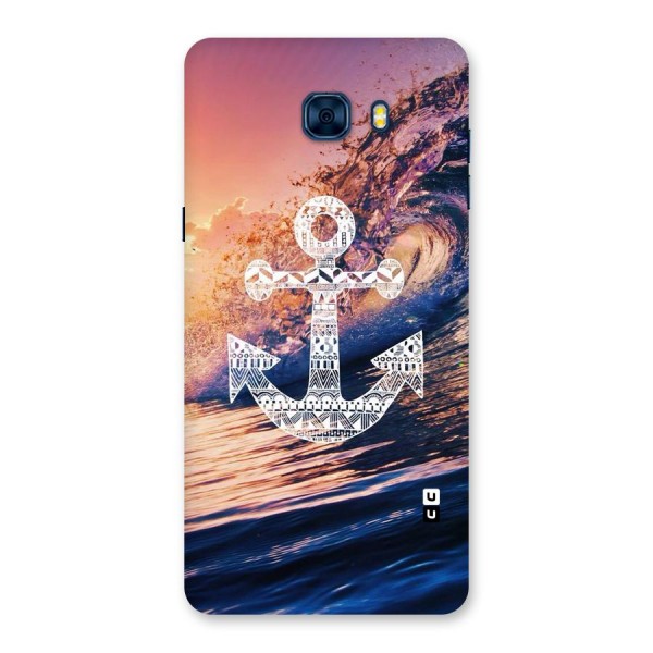 Ocean Anchor Wave Back Case for Galaxy C7 Pro