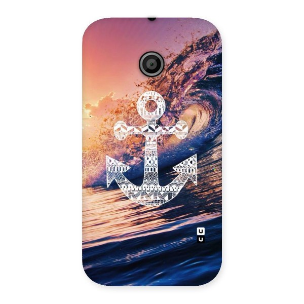 Ocean Anchor Wave Back Case for Moto E