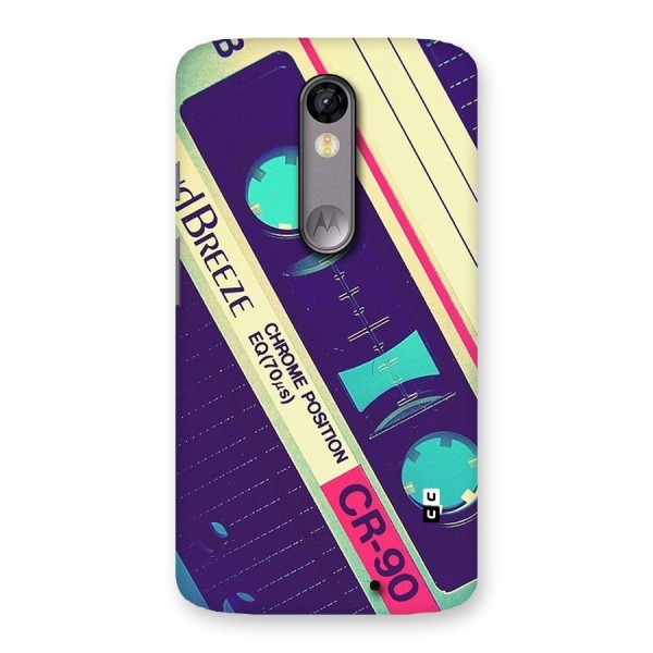 Old Casette Shade Back Case for Moto X Force