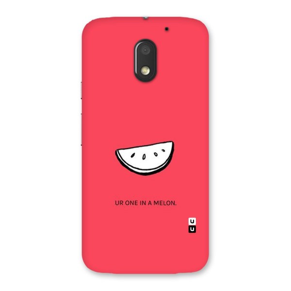 One In Melon Back Case for Moto E3 Power