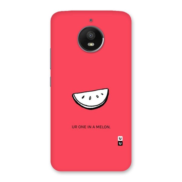 One In Melon Back Case for Moto E4 Plus