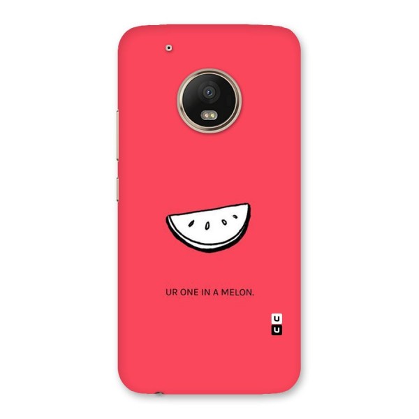 One In Melon Back Case for Moto G5 Plus