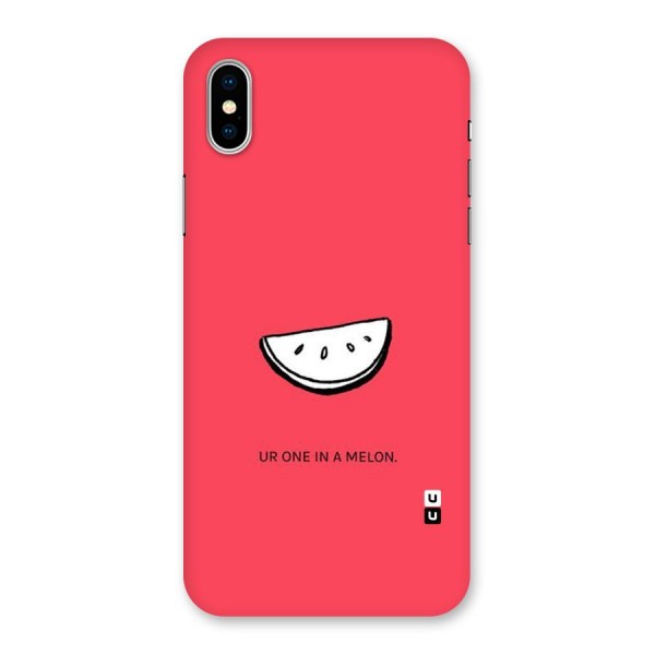 One In Melon Back Case for iPhone XS