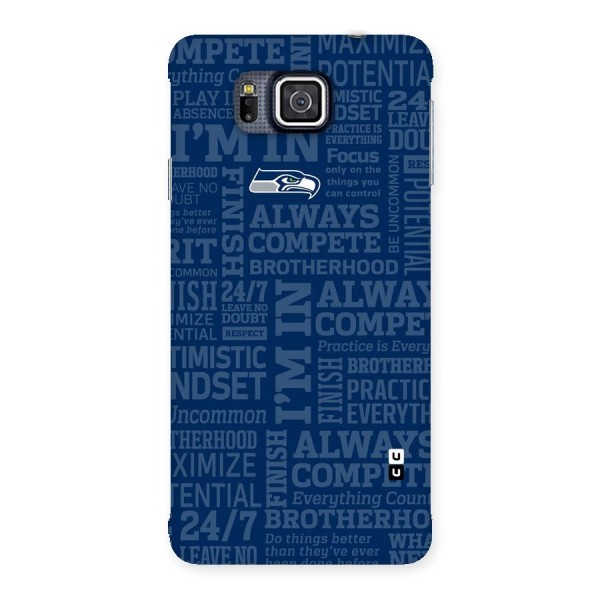 Optimistic Blue Back Case for Galaxy Alpha