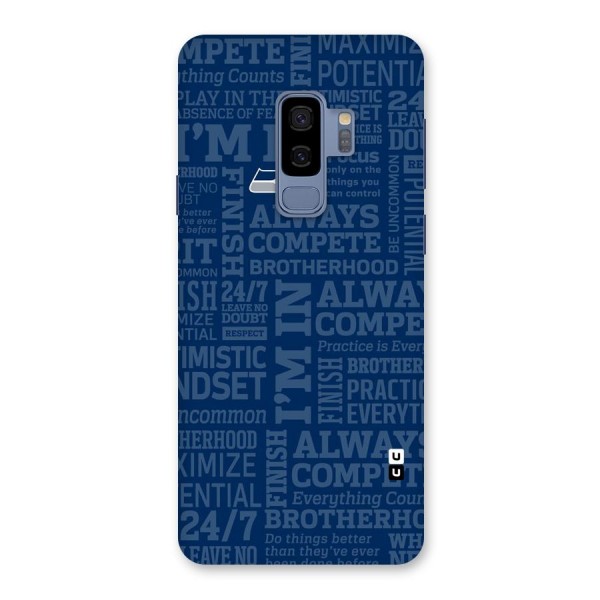 Optimistic Blue Back Case for Galaxy S9 Plus