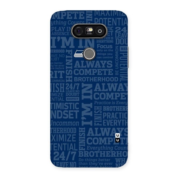 Optimistic Blue Back Case for LG G5