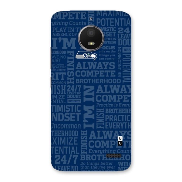 Optimistic Blue Back Case for Moto E4