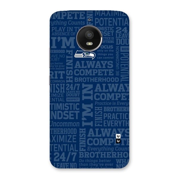 Optimistic Blue Back Case for Moto E4 Plus