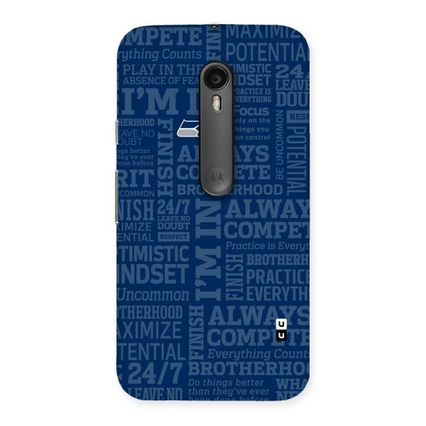 Optimistic Blue Back Case for Moto G3